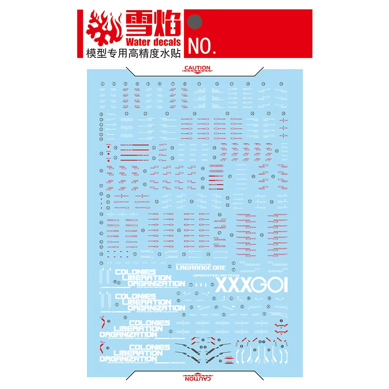 Autocollants de modèle, outil de décalcomanies coulissantes d'eau pour 1/100 MG Wing Ver.Ka, autocol