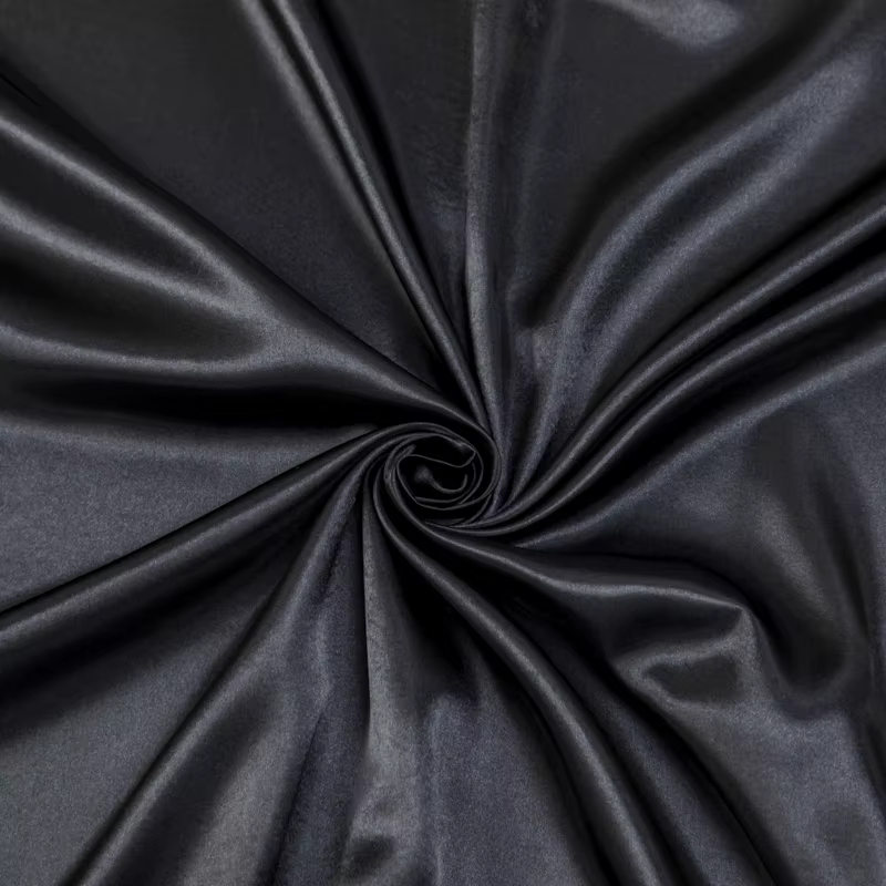 Drap-housse en Satin de couleur unie, housse de matelas double en soie glacée, Queen, naturel avec b