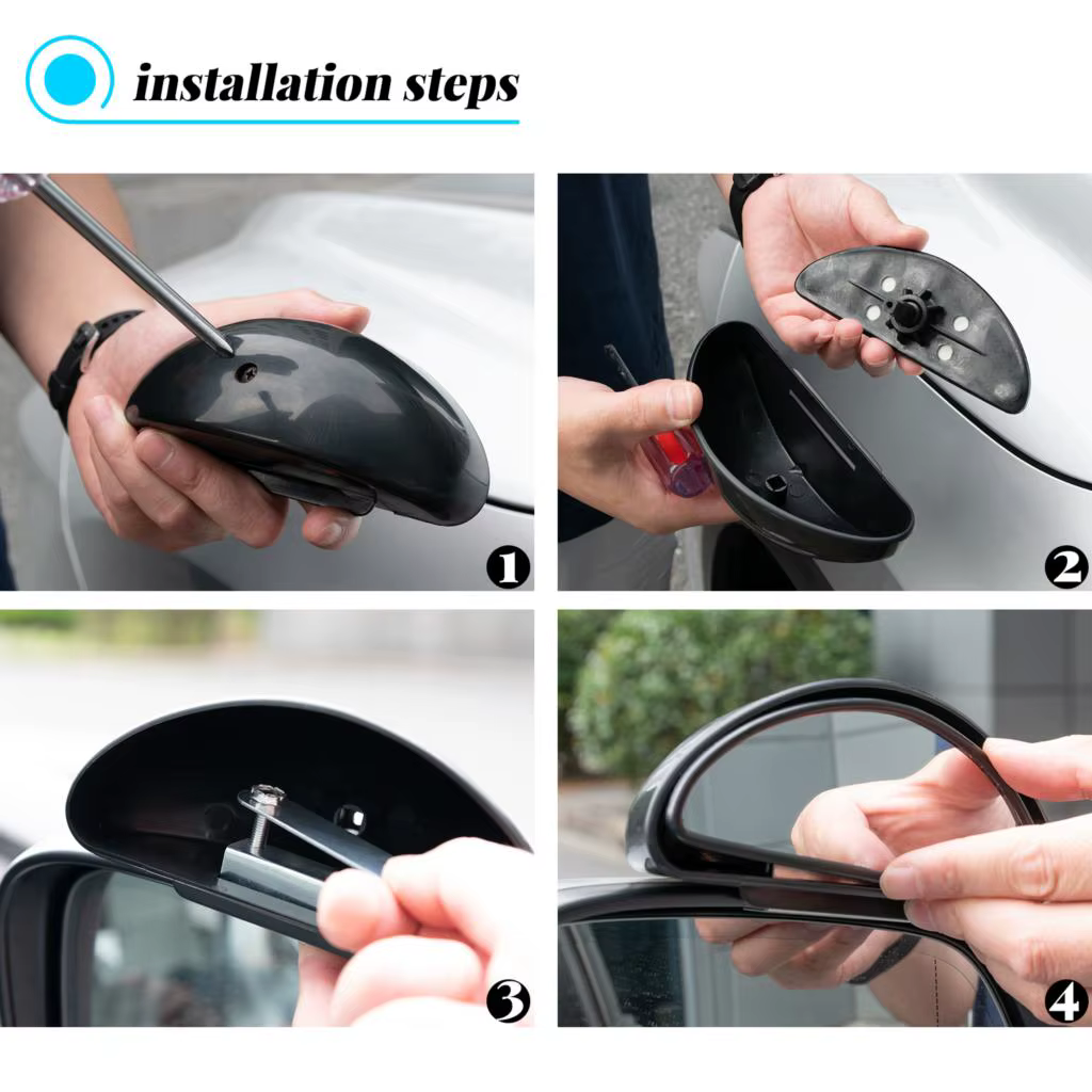 Rétroviseur latéral de voiture réglable, 2 pièces, rétroviseur latéral de stationnement, accessoires