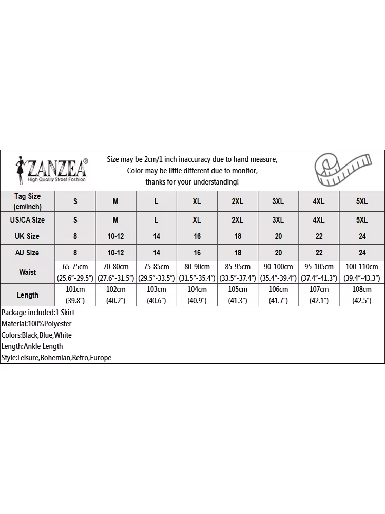 ZANZEA-Jupe Maxi à Plusieurs Niveaux pour Femmes, Taille artificiel astique, Décontracté, Solide, Do