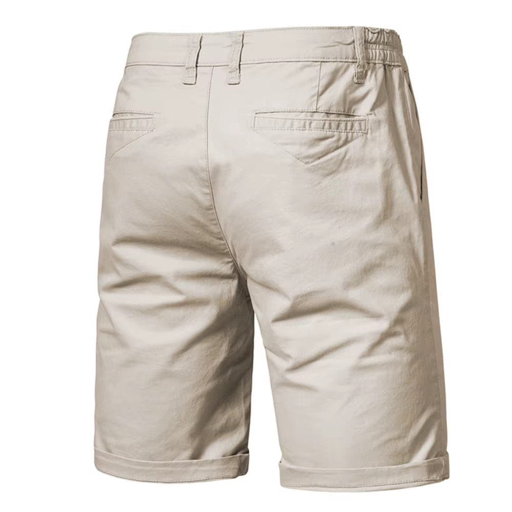 AIOPESON-Short de Plage 100% Coton pour Homme, Vêtement Solide de Haute Qualité, Décontracté, Busine