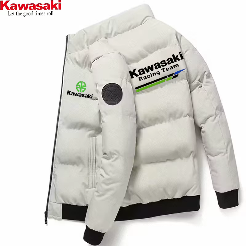 Kawasaki nouvelle veste épaisse, veste chaude en coton, veste de sport d'hiver décontractée, veste c