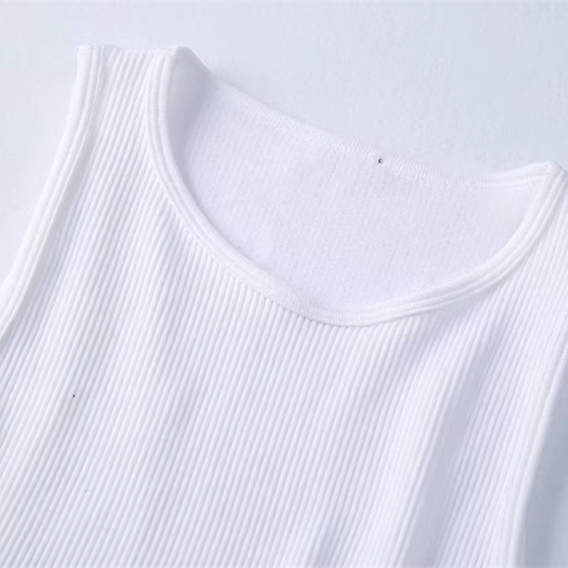 T-shirt à tricoter en perles de diamant pour femmes, débardeurs courts Chic Camis, gilet mince, haut
