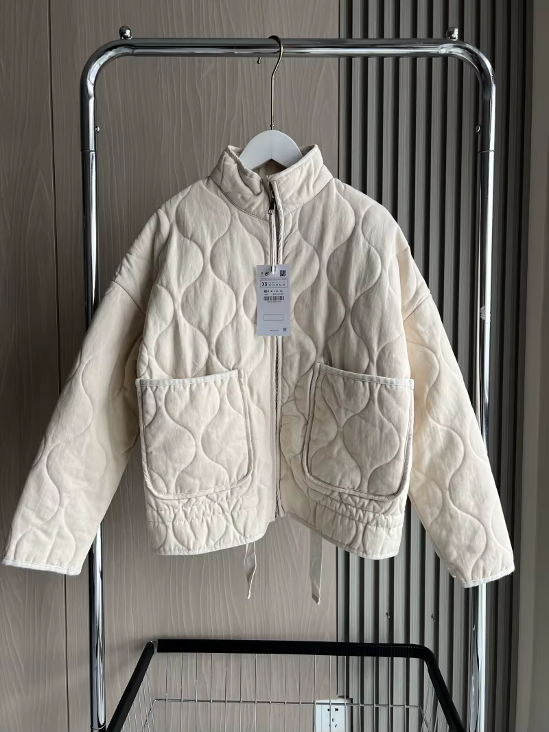 Manteau matelassé en polyester pour femme, nouvelle collection 2026, style vintage, en rayonne Lenzi