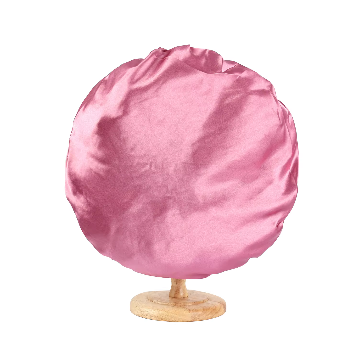 Grand Bonnet en Satin pour femmes, Bonnet de nuit soyeux avec bandeau à nouer extensible, bonnet de 