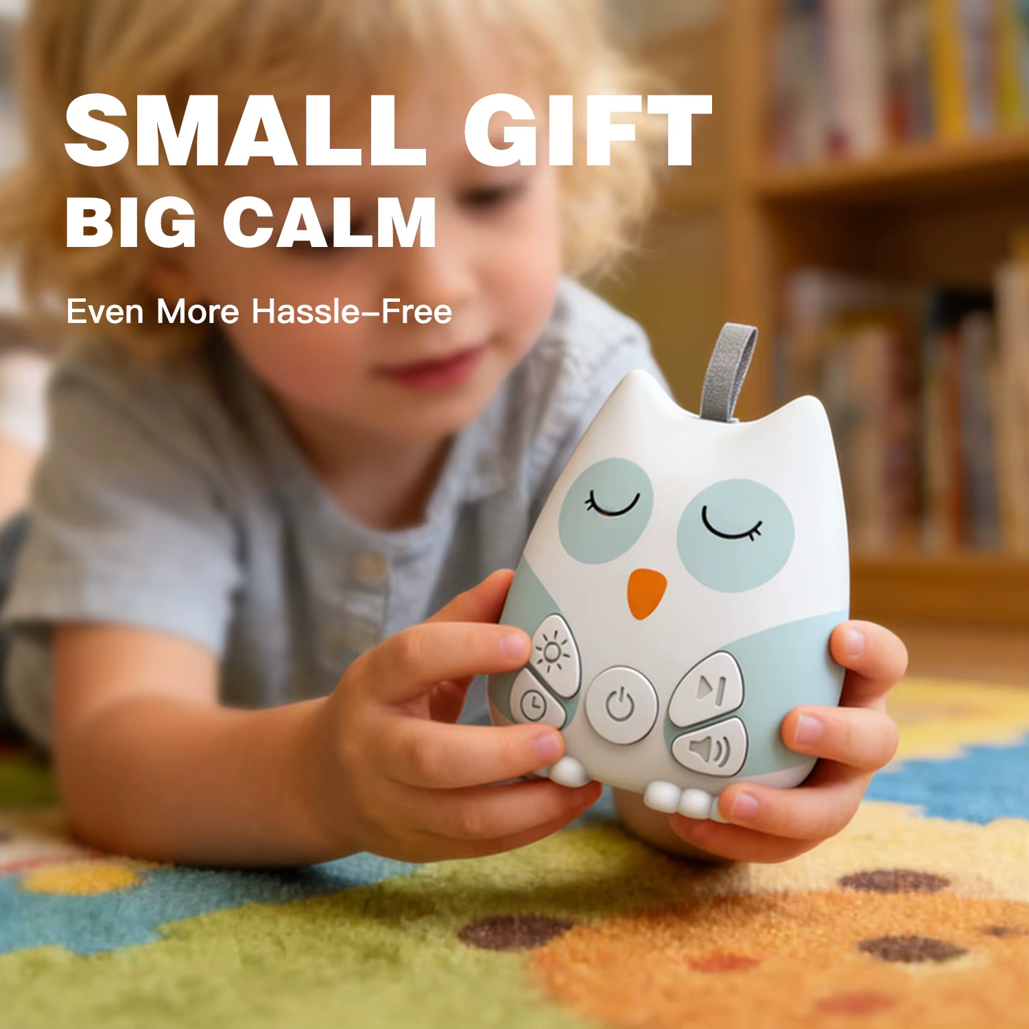 Machine à bruit blanc portable pour bébé avec veilleuse, sons apaisants, minuteur, rechargeable, aid