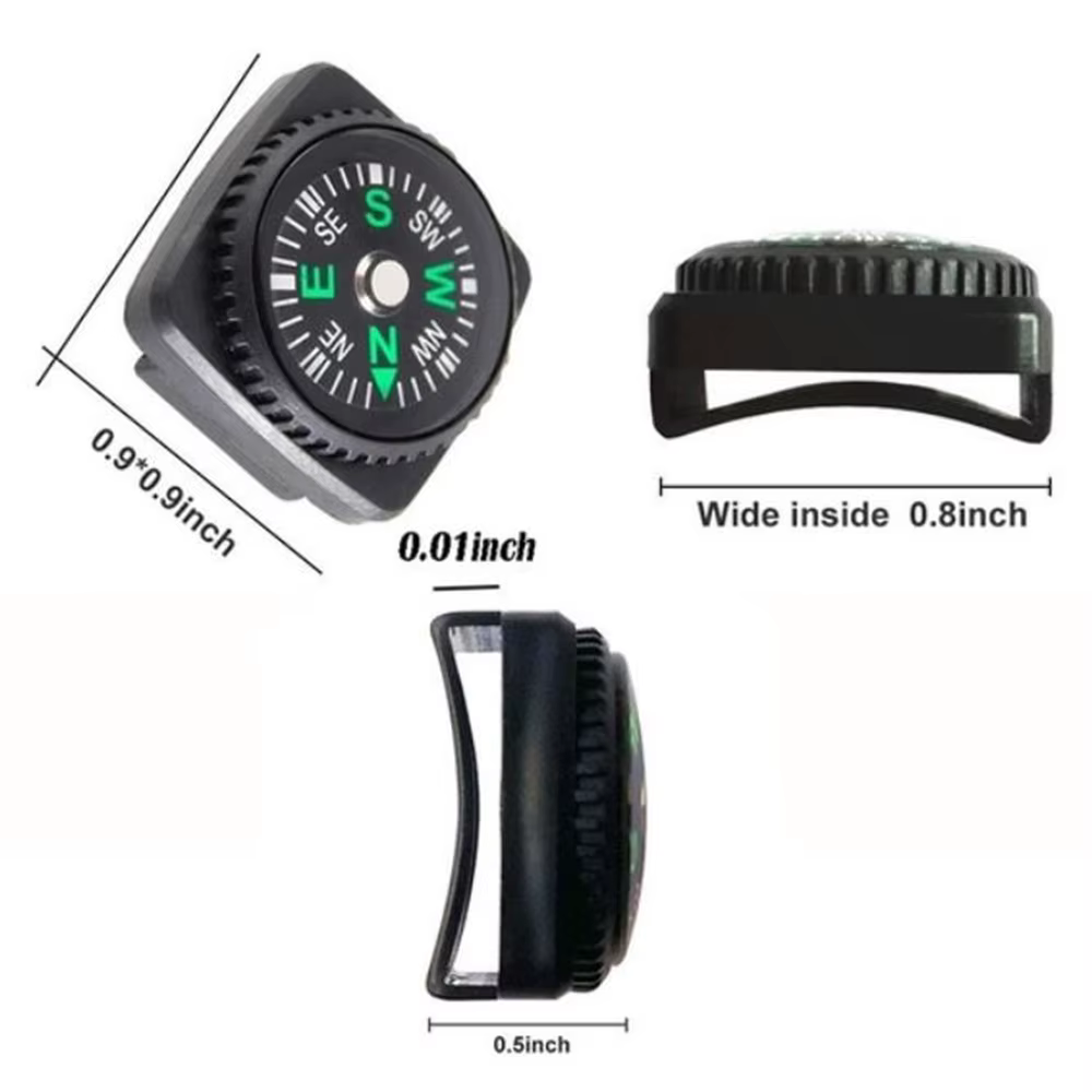 Mini boussole de bracelet Portable détachable, 10 pièces/lot, pour Camping en plein air, randonnée, 
