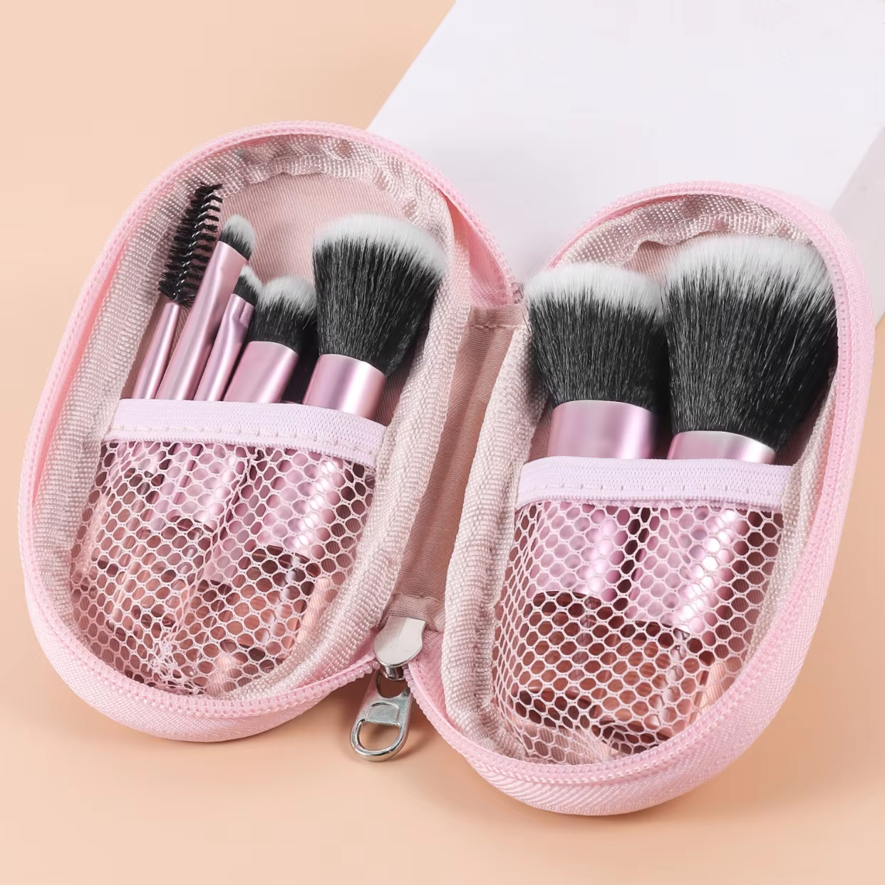 Ensemble de mini pinceaux de maquillage pour le visage, 10 pièces, portables, format voyage, disponi