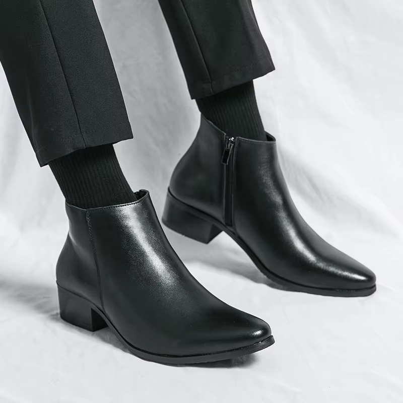 Chaussures pour hommes Chelsea bottes casual affaires rétro bottines homme chaussures de marche chau