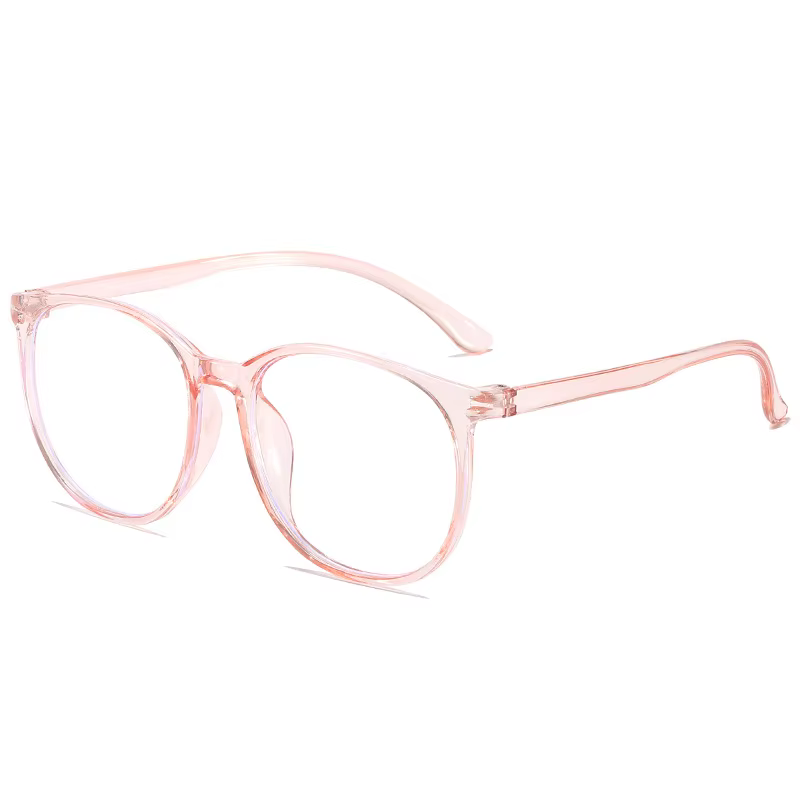 Lunettes d'ordinateur transparentes à grande monture pour femmes, rondes, Anti-lumière bleue, optiqu