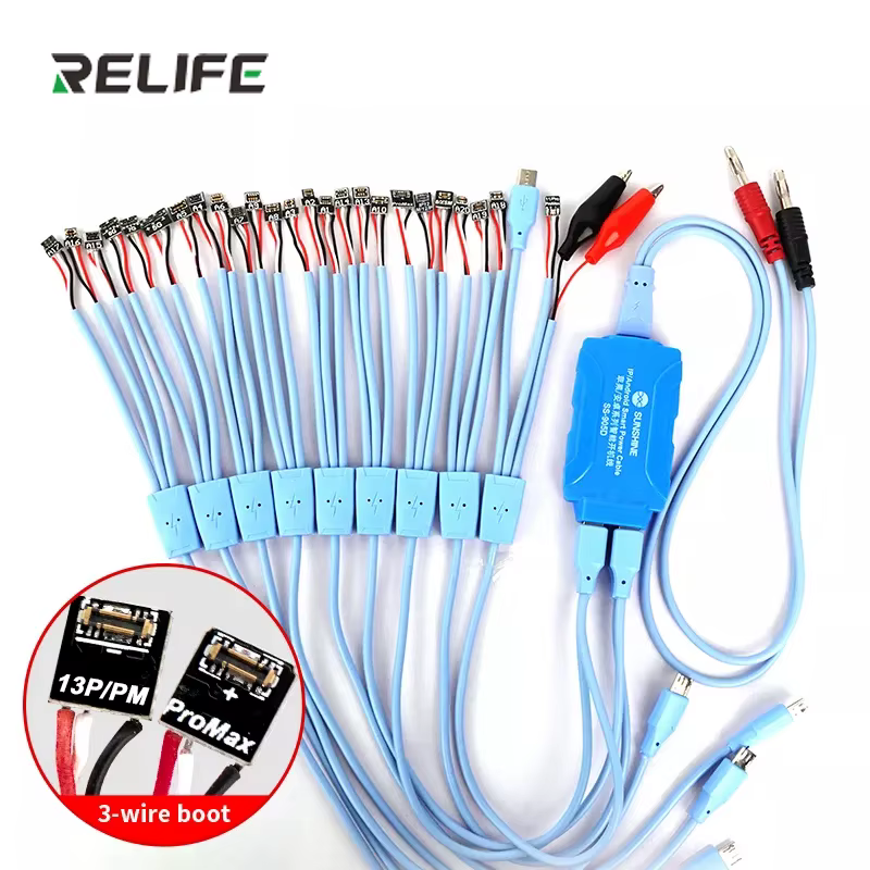 SS-905D V9.0 Service câble de test de courant d'alimentation cc pour Android iPhone 6G ~ 15/Plus/Pro