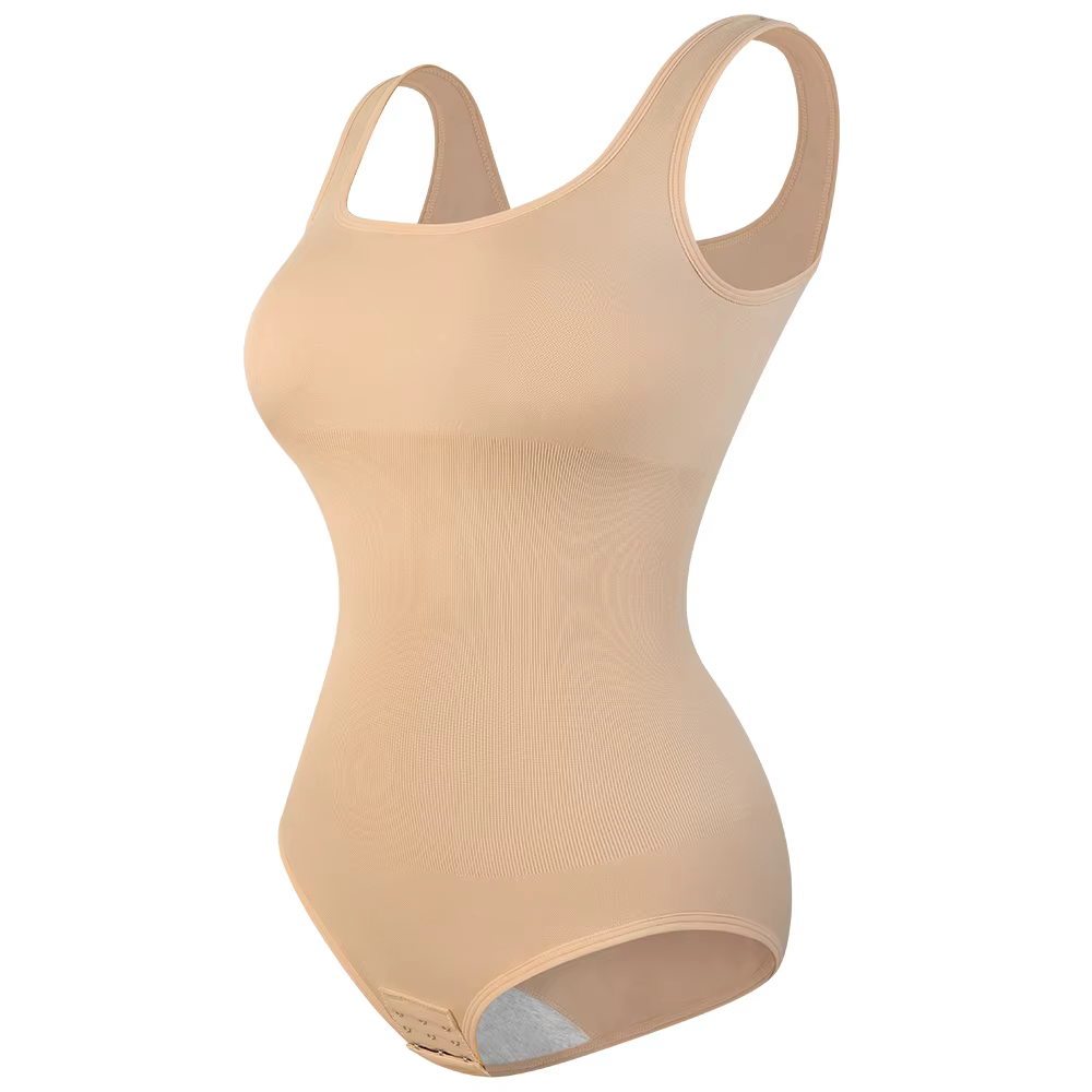 Body grande taille à larges bretelles pour femmes, contrôle complet du corps, gilet confortable, cul
