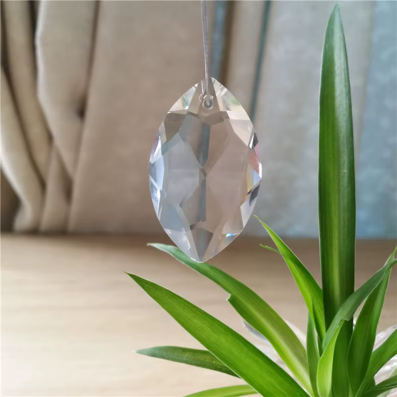 Yeux de cheval en cristal clair, pendentifs suspendus, prisme de réfraction en verre, capteur de sol