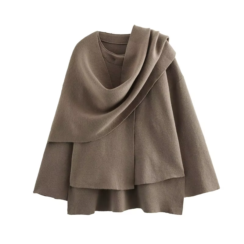 MUJER peluche manteaux d'hiver pour femmes écharpe asymétrique Demi-saison veste pour femmes Parkas 