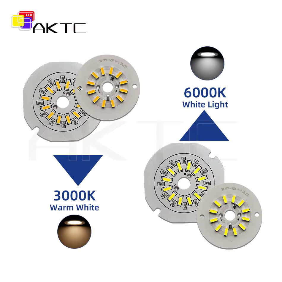 Panneau lumineux LED rond monocromodulaire, 5 pièces, 5V 3W, perles de lampe basse tension, panneau
