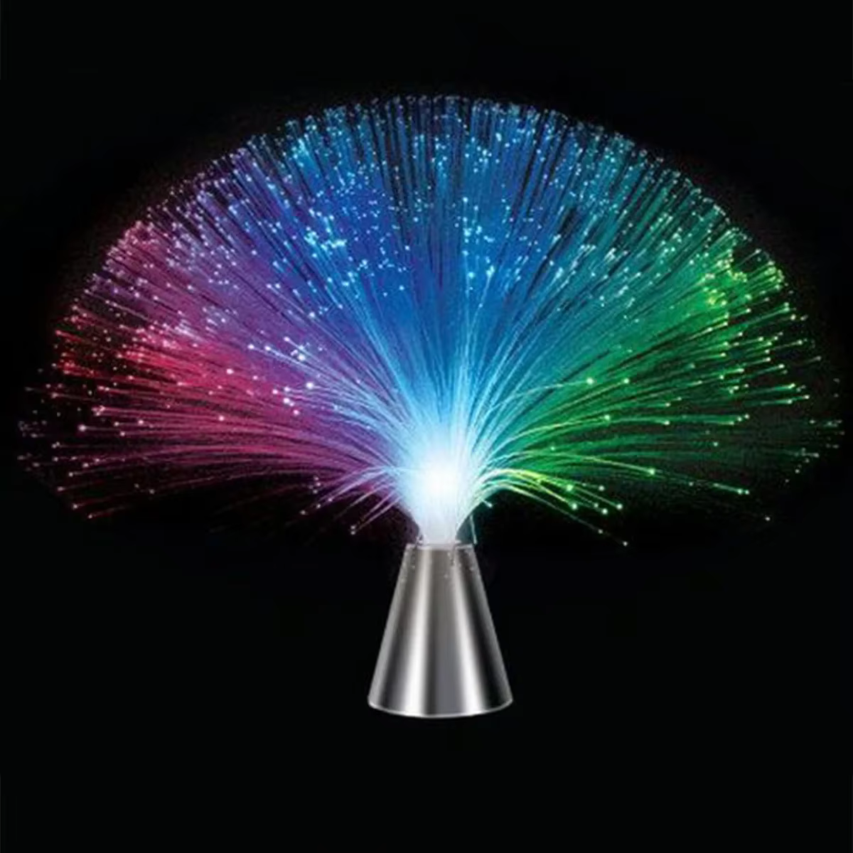 Fontaine festive en Fiber optique, veilleuse LED à changement pour fête, Bar, anniversaire, mariage,
