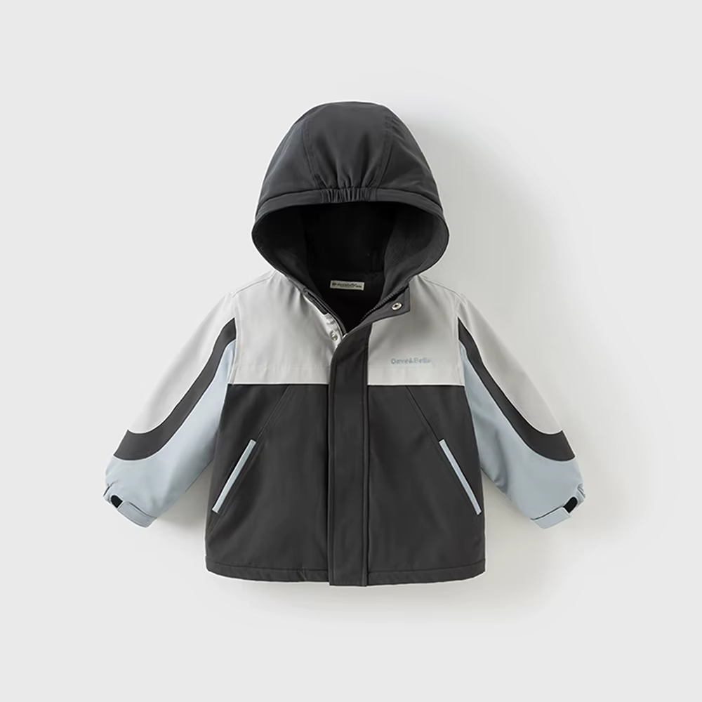 Dave Bella garçons filles printemps automne veste manteau pour enfants imperméable à capuche extérie