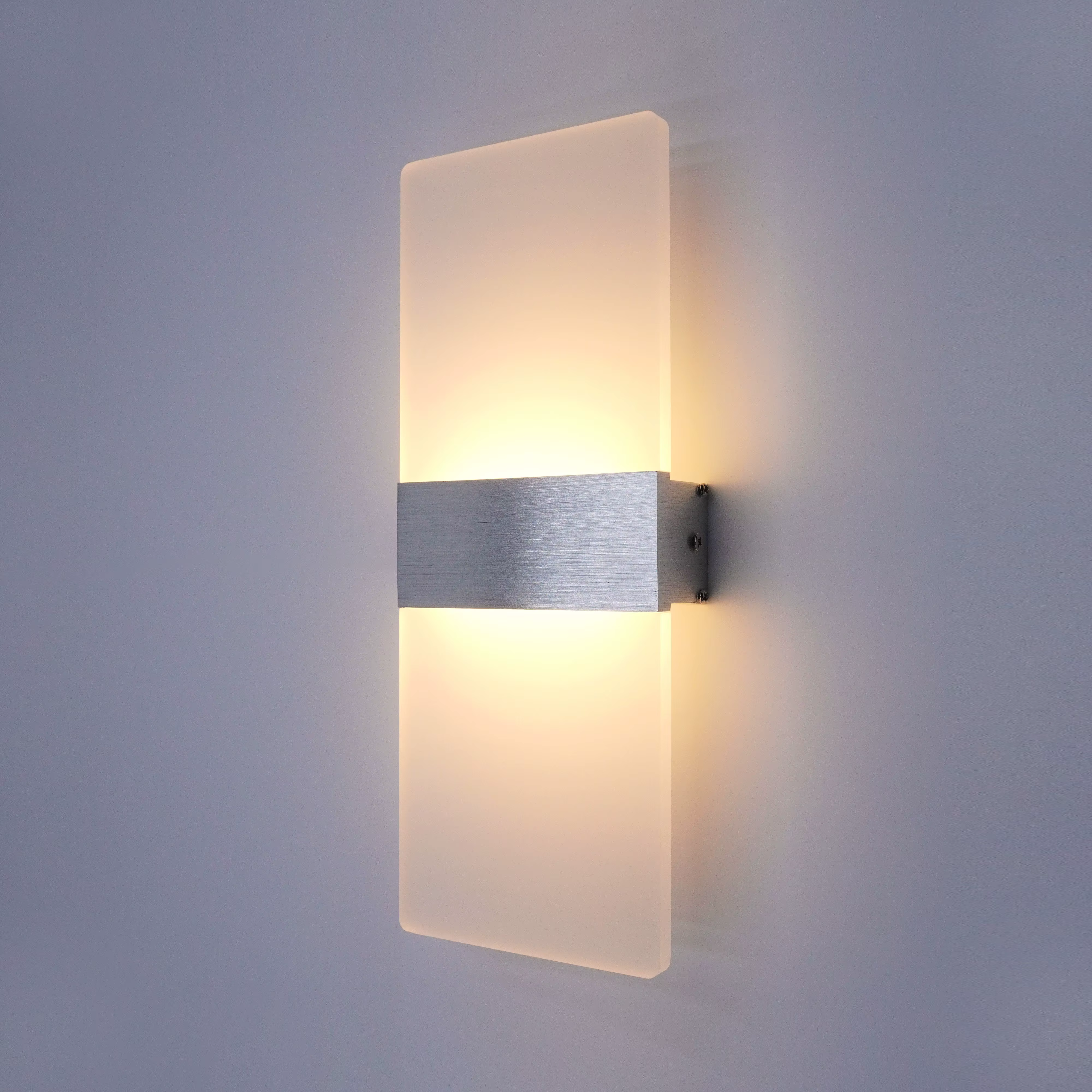Applique murale minimaliste moderne, applique murale LED intérieure, fil dur en aluminium acrylique,