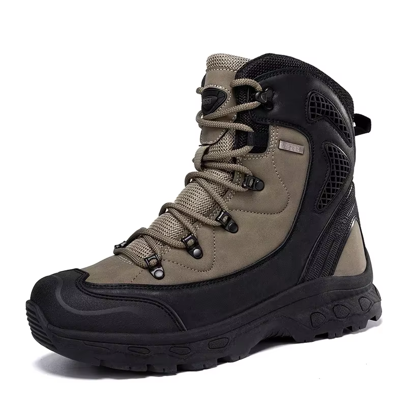 Bottes du désert en cuir pour hommes, respirantes, antidérapantes, imperméables, pour la chasse, la