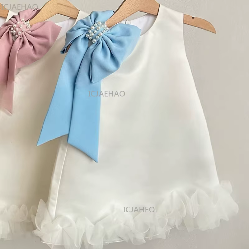Nouvelle Robe de Princesse pour Filles, Jupe Évasée, Tenue de Cérémonie Mignonne et Élégante pour En