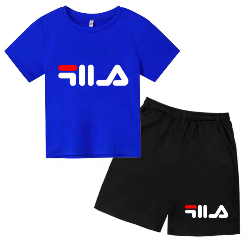 Vêtements pour enfants, t-shirt à manches courtes + short, vêtements d'été cool et charmants, ensemb