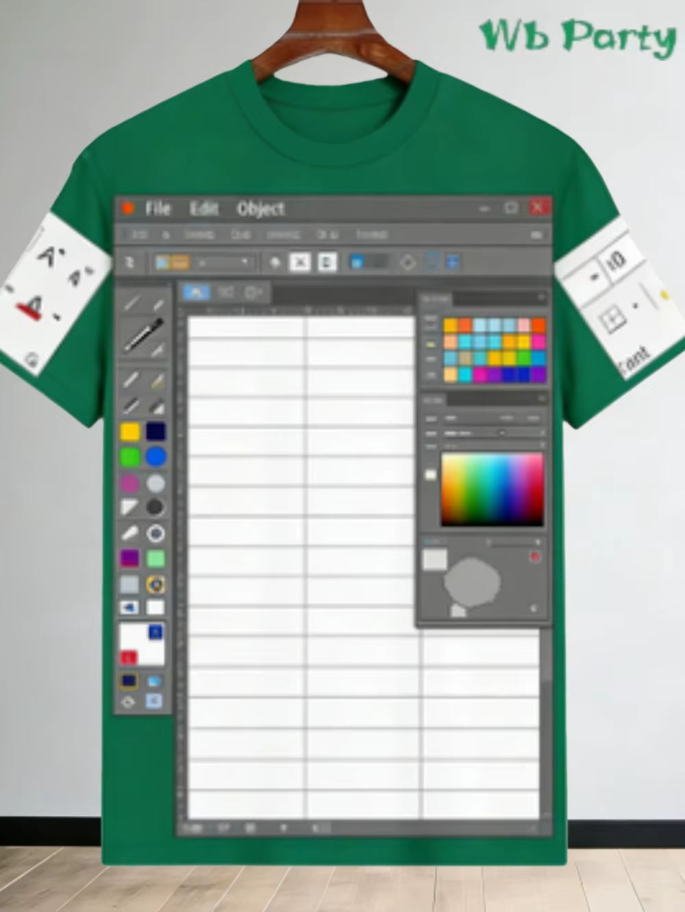 T-Shirt Excel décontracté pour hommes, impression 3D, logiciel de conception, hauts imprimés, Y2k Ho
