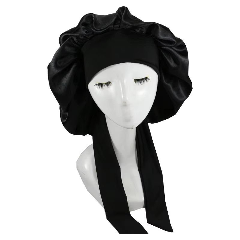 Femmes Satin solide chapeau De couchage nuit Bonnet De sommeil soins capillaires Bonnet Bonnet De Nu