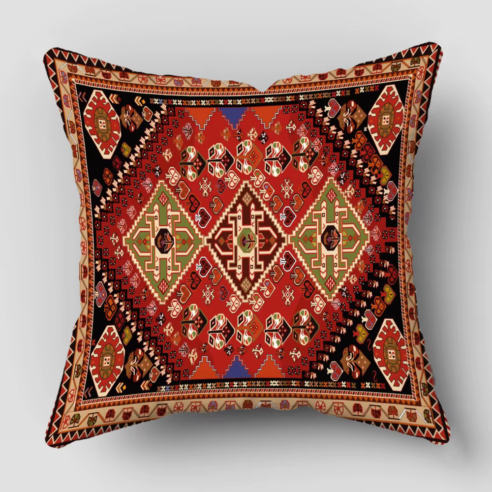 Taie d'oreiller à motif de tapis persan, housse de coussin pour salon, canapé, décoration de maison 
