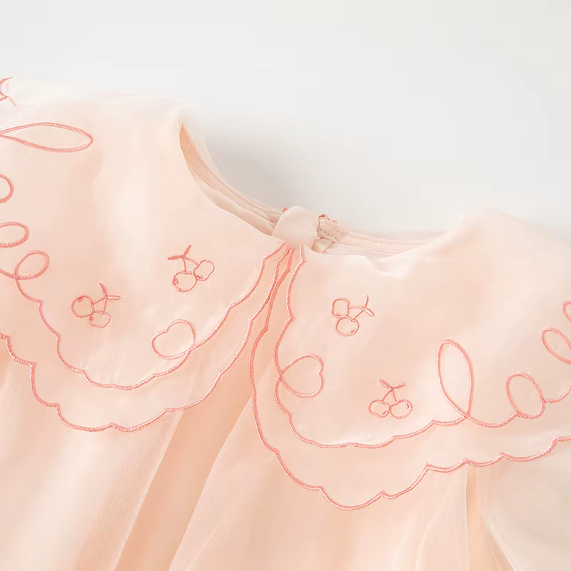 Robe de princesse en maille pour enfants, robes de bébé pour enfants, charme d'irritation, mode douc