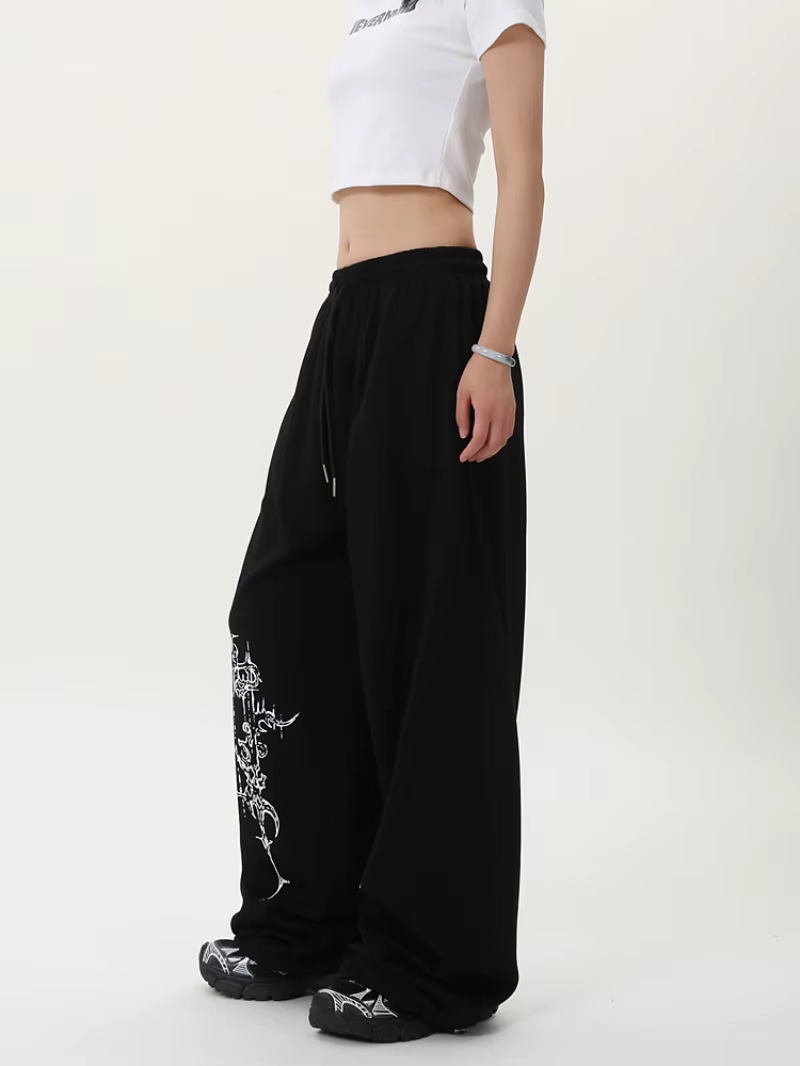 Pantalon de danse Jazz pour femmes, tendance de danse de rue, pantalon de survêtement ample de rue r