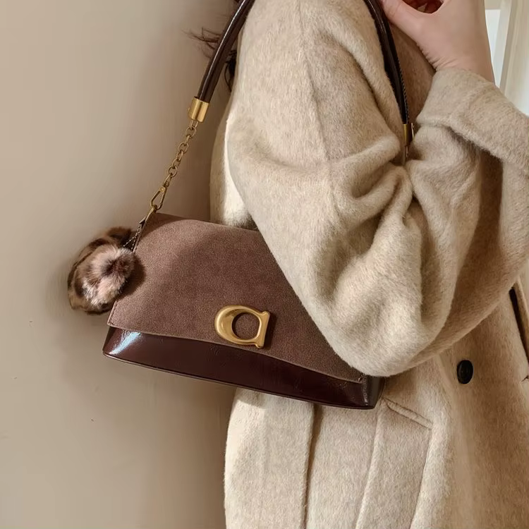 Sacs à langer élégants en cuir pour femmes, sac messager vintage stylé, sac bandoulière minimaliste 