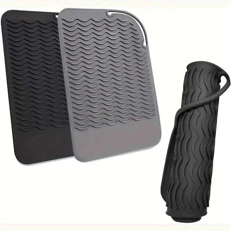 Tapis en Silicone résistant à la chaleur, grande taille, Portable, outils chauds de voyage, housse p