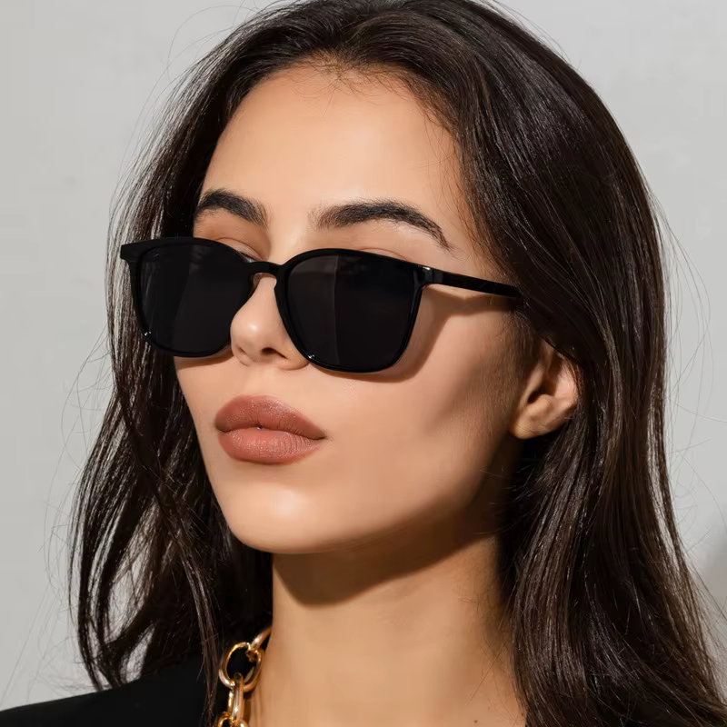 Lunettes de soleil carrées vintage tendance pour femmes, lunettes de soleil de marque de luxe, lunet