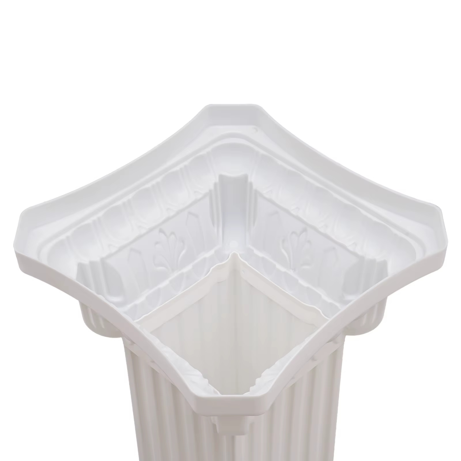Colonne de support de fleurs de fête de pilier romain de mariage, décor de fond en plastique, décora