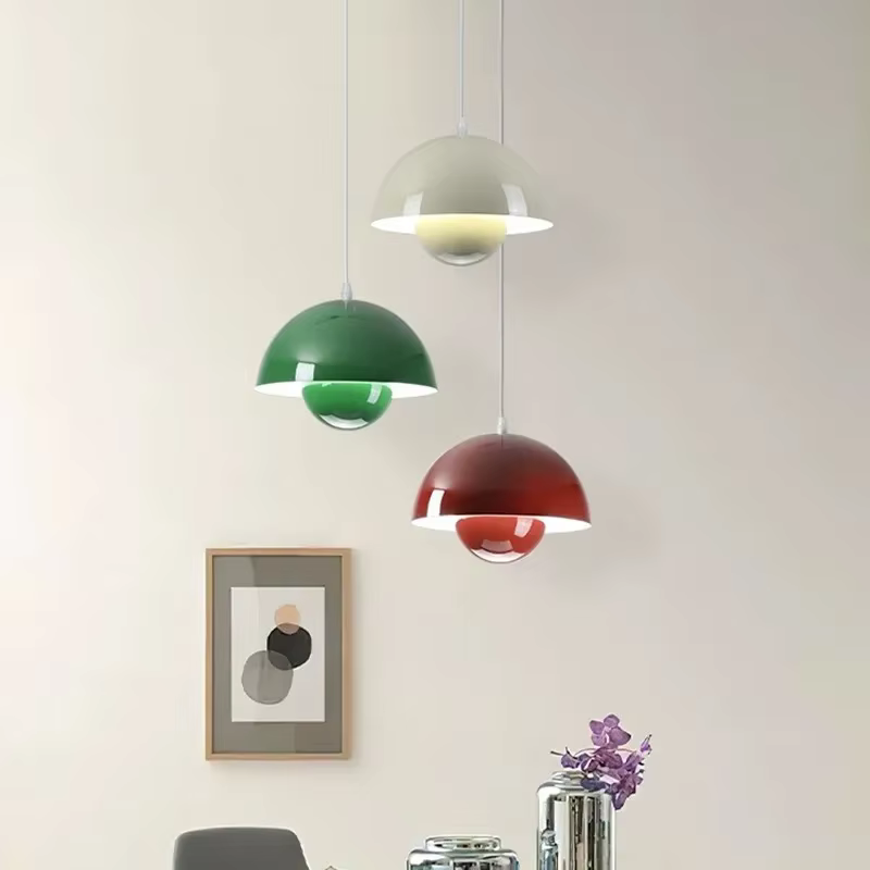 23 cm lustre créatif chambre étude Restaurant lampes suspendues lampe décorative multicolore en opti