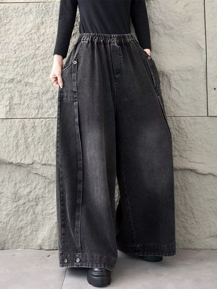 Amax LuluE 2026 printemps mode classique Denim pantalon dames Vintage solide jean décontracté femmes