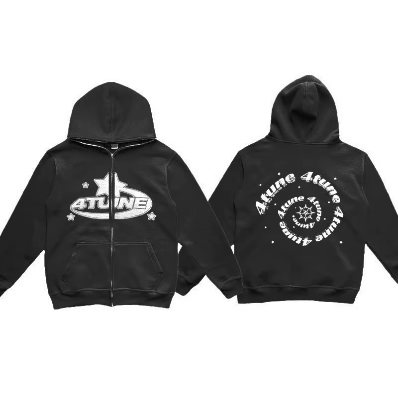 Sweat-shirt à capuche surdimensionné pour femmes, vêtements rétro avec lettres imprimées étoiles, Y2