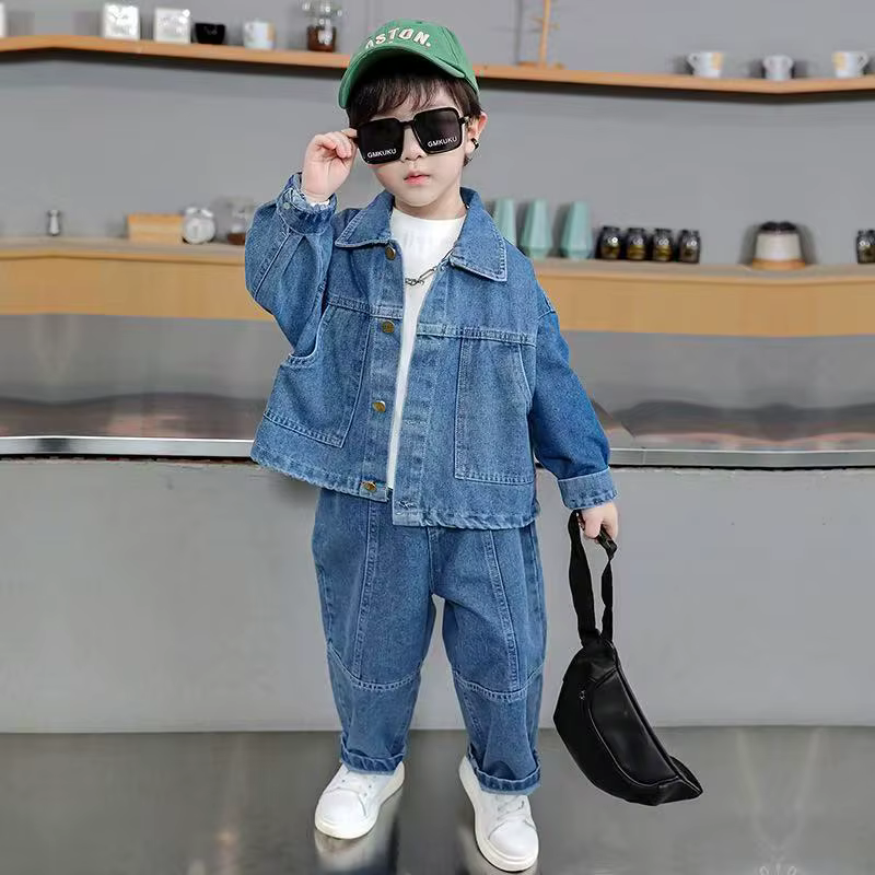 Tenues en coton printemps-automne pour adolescents, sport, cadeau de Noël, enfants 90-150 cm, veste 