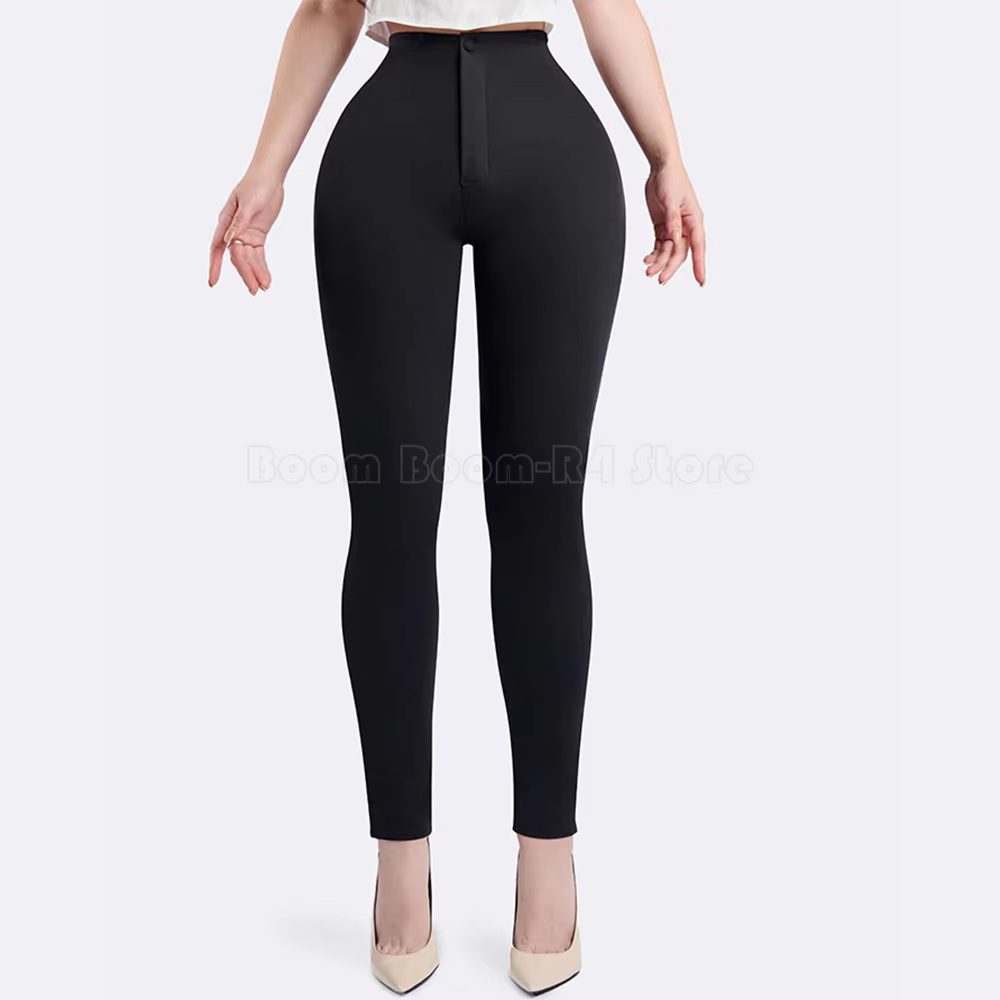 Pantalon taille haute à jambes fines pour femmes, contrôle du ventre, Push-Up, pantalon de gymnastiq