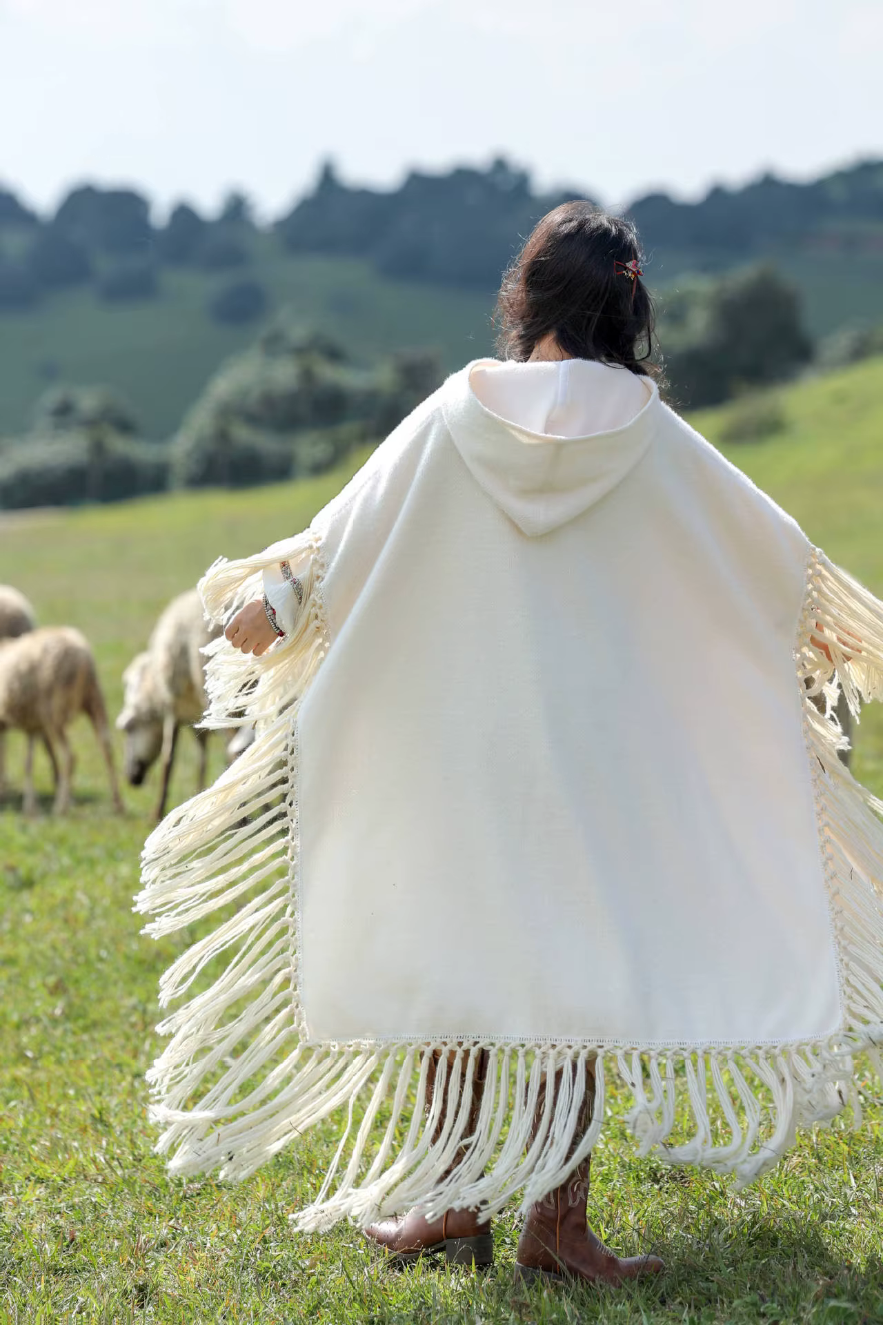 Pouvez-vous psyLady-Capes à glands Boho faites à la main pour femmes, Capes optiques Everak, Poncho