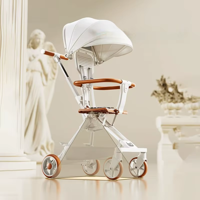 Poussette bébé enfant, légère et pliable, bébé peut s'asseoir ou s'allonger, pliable à un bouton, po
