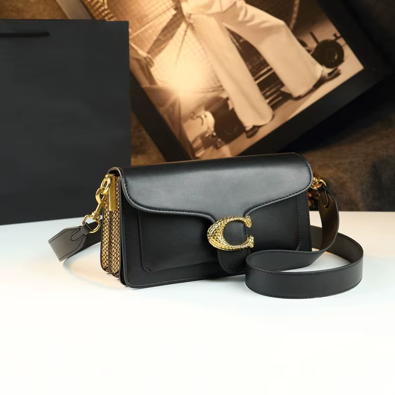 Sac à langer de luxe carré pour femme, grande capacité, sac fourre-tout élégant en cuir, sac à bando