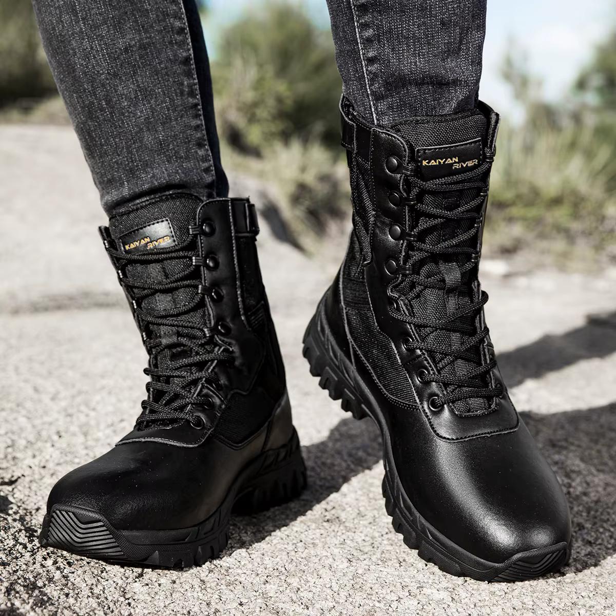Bottes tactiques militaires pour hommes et femmes, chaussures militaires imperméables unisexes de ha