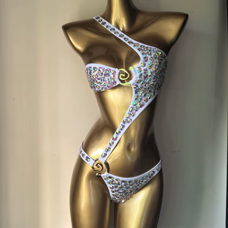 2025 nouvelle mode maillot de bain bar bikinidiamond bikini barre de cristal bikini maillot de bain