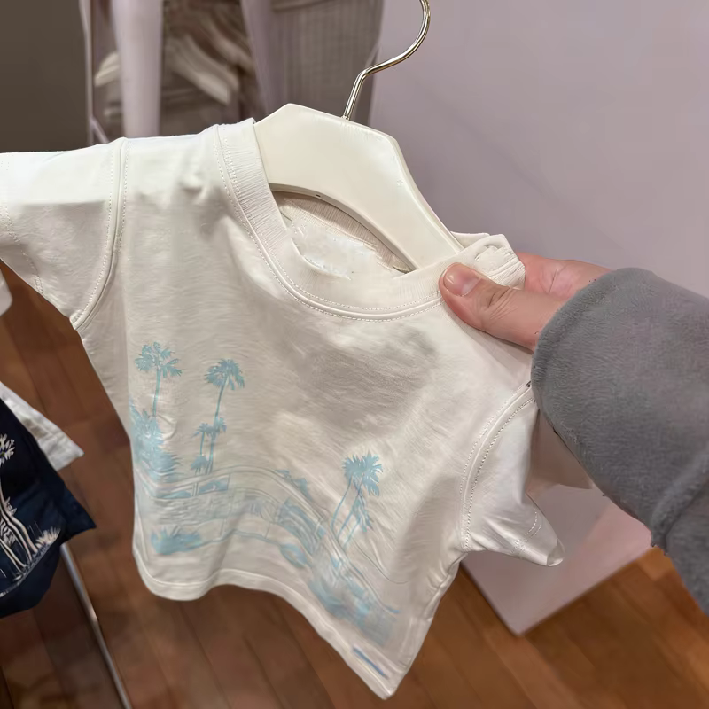 En stock 2026 NOUVEAU Printemps T-shirt Bébé Fille, Sweat à Capuche Garçon, Vêtements Enfant, T-shir