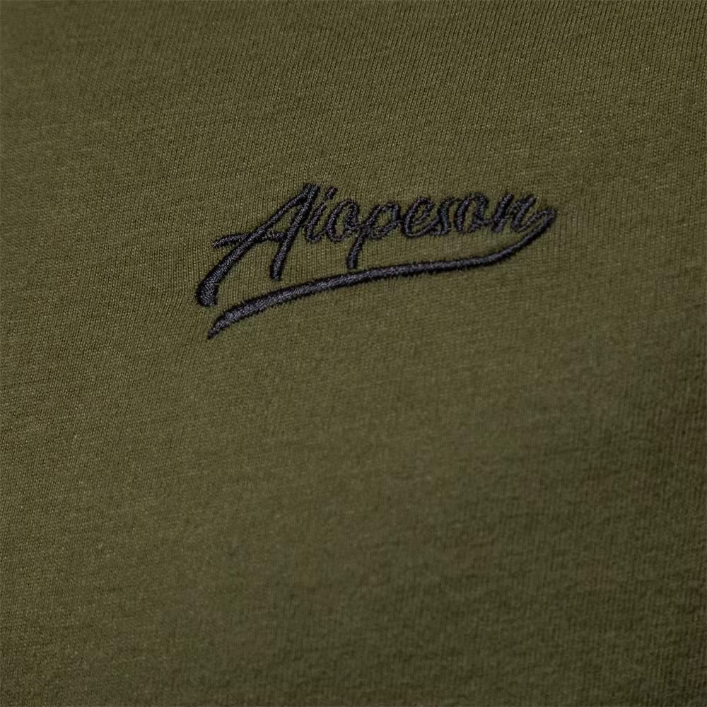 AIOPESON hommes T-shirts 100% coton à manches longues col rond Pactwork décontracté T-shirts pour ho