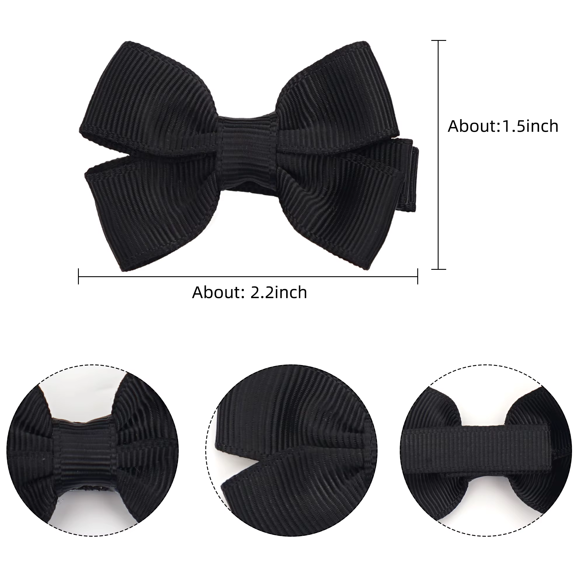 Nœuds de cheveux pour bébés filles, 10/20/25/50 pièces, par paires, nœuds de ruban de 2 pouces, pinc