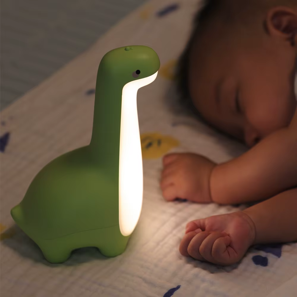 Veilleuse dinosaure mignonne pour enfants, Protection des yeux, lampe de chevet, chargement USB, déc