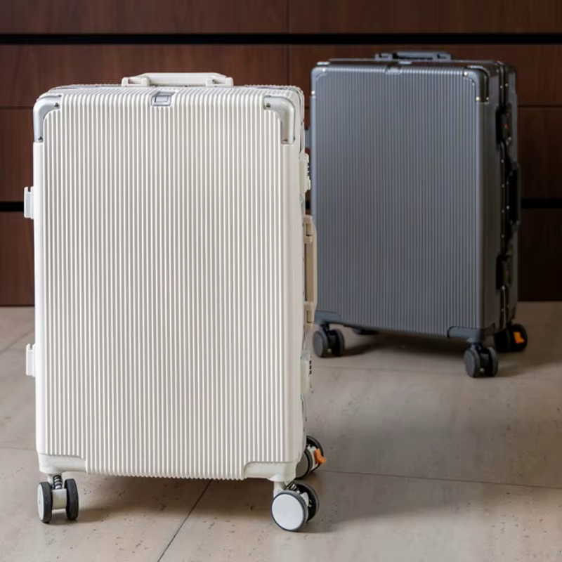 Valise à main 16 "/20" pour femmes, boîtier de chariot de voyage avec cadre en aluminium, verrouilla