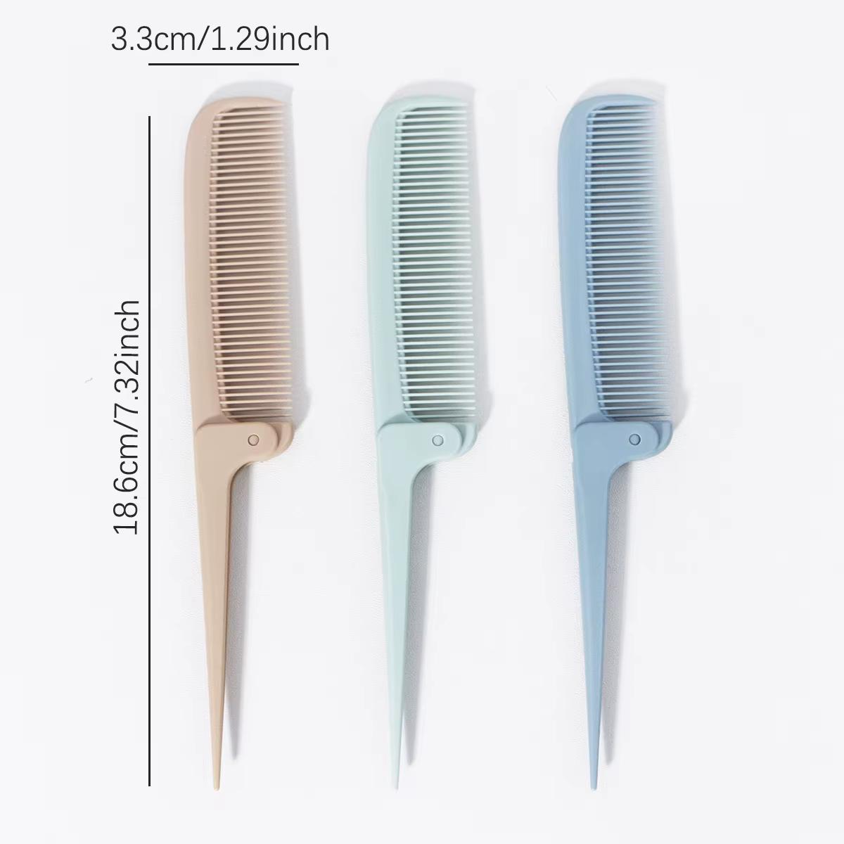 Peigne à queue pliant minimaliste portable, outil de coiffure domestique mini et compact, spécial po